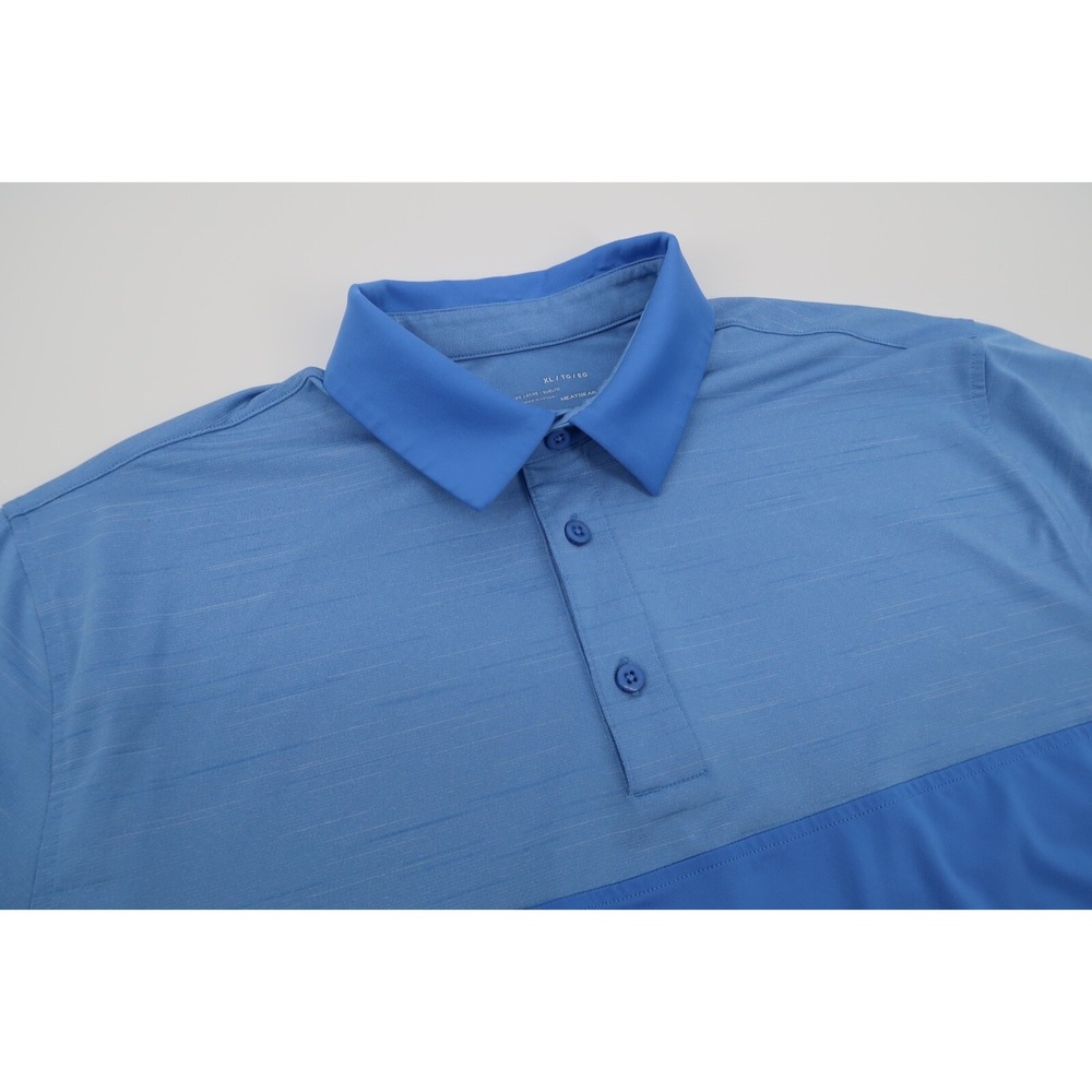 Under Armour Mens XL Blue Golf Performance Heat‎ Gear Loose Polo Shirt
